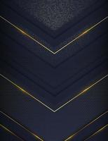 Gold and Navy Sparkling Down Arrow Shapes vector