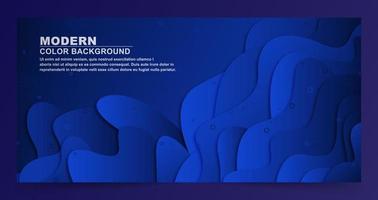 Abstract Shape Blue Layered Background vector