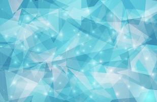 Blue Sparkle Triangle Pattern Design vector