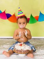 Cake smash baby boy photo