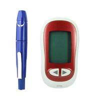 glucometer for checking blood sugar levels photo