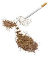 cigarrillo y tabaco con forma de malta (serie)