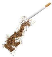 cigarrillo y tabaco con forma de mónaco (serie) foto