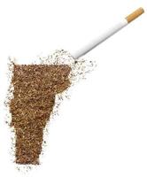 cigarrillo y tabaco con forma de vermont (serie)