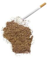 cigarrillo y tabaco con forma de wisconsin (serie) foto