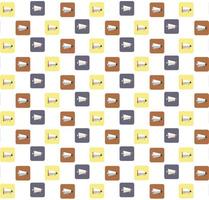 Megaphone Icons Seamless Pattern  vector