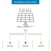diagrama de flujo de negocio de energía alternativa vector
