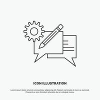 diseño de iconos de comunicación en línea vector