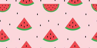 Seamless Watermelon Pattern vector