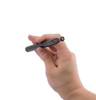 Close-up Of Person Hand Holding Electronic Cigarette isolated