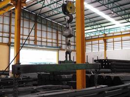 Machine in Steel warehouse