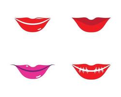 Lips Icon Set  vector