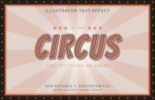 Retro Circus Font with Uppercase Letters  vector