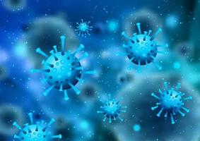 Medical Covid 19 virus cells vector