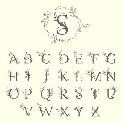 Vintage Floral Ornament Vector Hd Images, Alphabet Letter U With