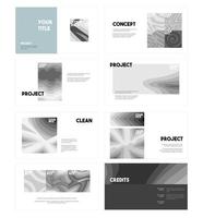 Graphic Design Presentation Set vector