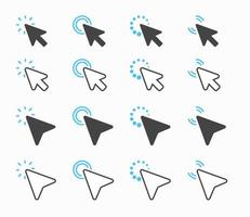 Mouse Arrow Icon Set vector