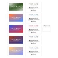 Gradient and White Business Card Set vector