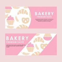 Horizontal Baker Banner Set vector