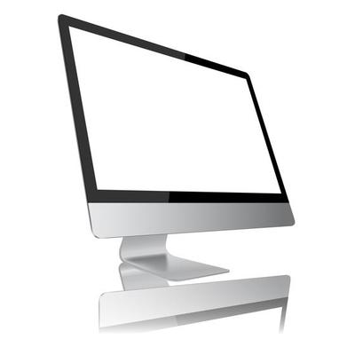 Side View of Modern Computer Monitor