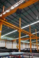 Crane and Weight balance Machine in Steel warehouse