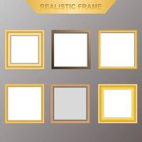 Golden Frame Set vector