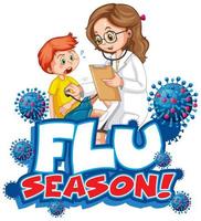 Type design for the flu season  vector