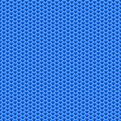 Blue Fan Shaped Overlapping Seamless Pattern