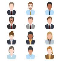 Business Men and Women Avatar Icons 2332582 Vector Art at Vecteezy