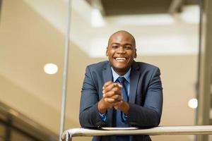young afro american business man photo
