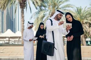 Arabian Businesspersons Outdoors photo