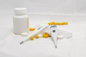 pills and medical equipment photo