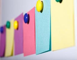 Colorful paper sheets photo