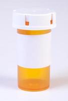 botella de medicina closeup foto