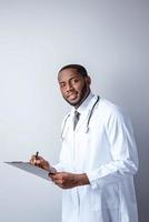 concepto para médico afroamericano foto