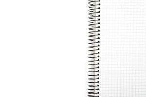 isolated notebook on a white background