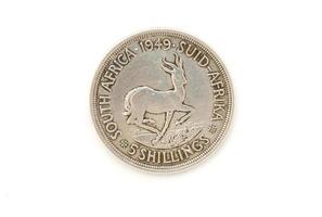 1949 Union Of South Africa Five Shilling Coin photo