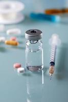 insulin vial with syringe photo