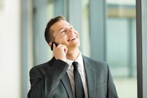 businessman talking on cell phone
