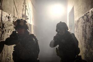 Two U.S. Marines involved in the raid. photo