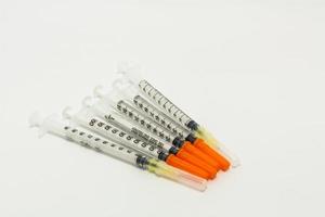 Disposable syringes of various sizes