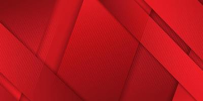 Banner with Angled Red Overlaid Strips vector