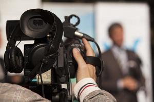 Covering an event with a video camera photo