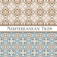 Geometric Mediterranean Patterns vector