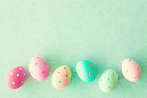 Vintage Easter eggs photo