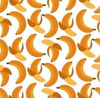 Seamless pattern with yellow bananas vector