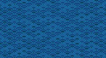 Chinese and Japanese wave seamless wallpaper vector