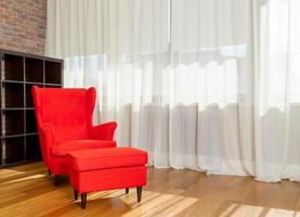 Red armchair - stok image