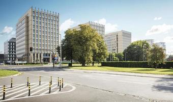 Office buildings in the business district of Krakow photo