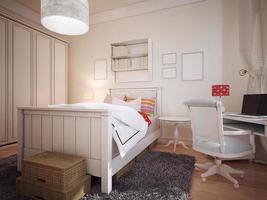Bedroom in mediterranean design photo
